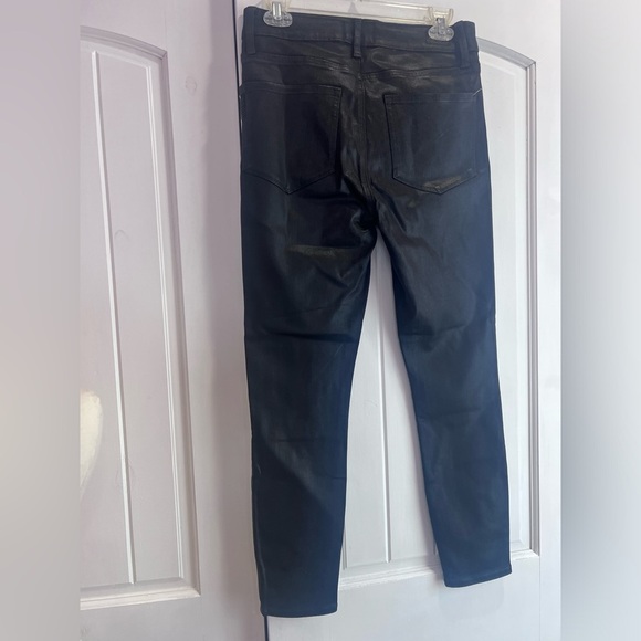 Paige Hoxton Ankle Jean Petite Black Fog Lux Coating Size 29 NWT - Picture 3 of 6